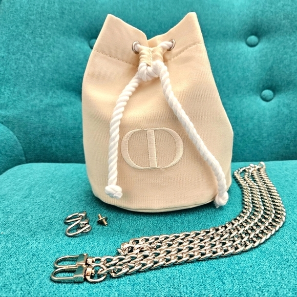 Dior Bags Nwot Dior Bucket Cosmetics Bag With Drings And Crossbody